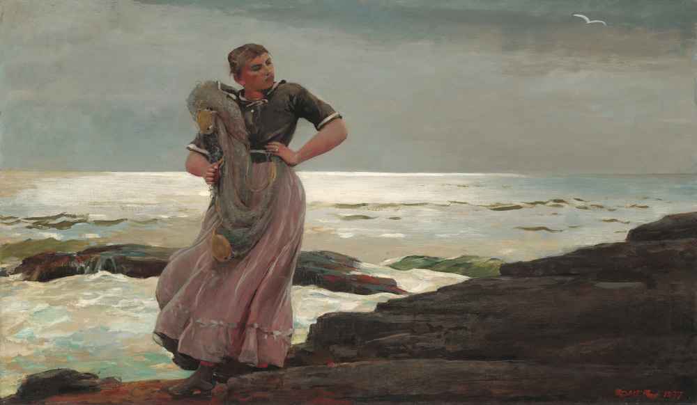 A Light on the Sea - Winslow Homer