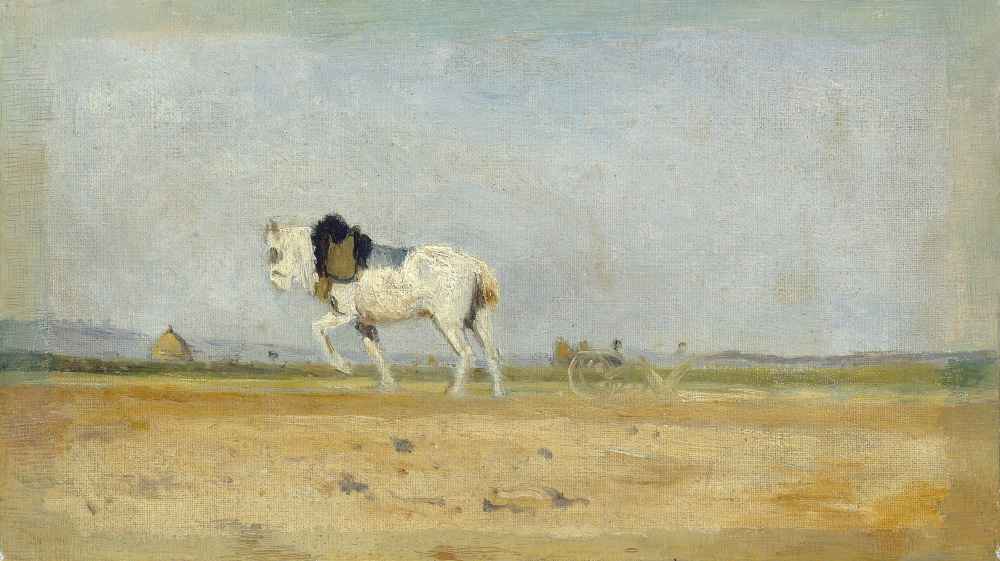 A Plow Horse in a Field - Stanislas Lepine