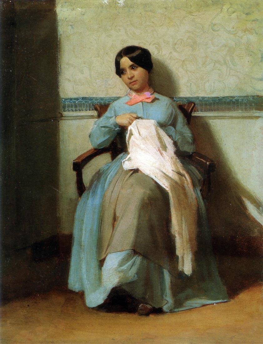 A Portrait of Lonie Bouguereau - Bouguereau