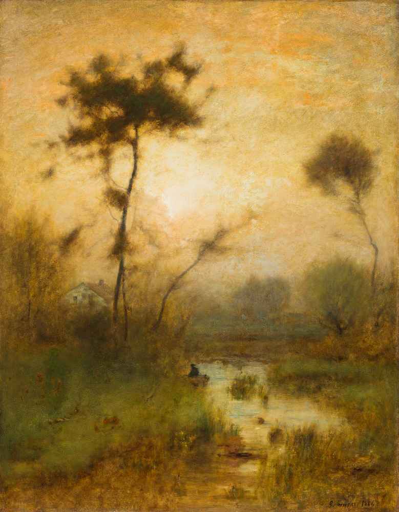 A Silver Morning - George Inness
