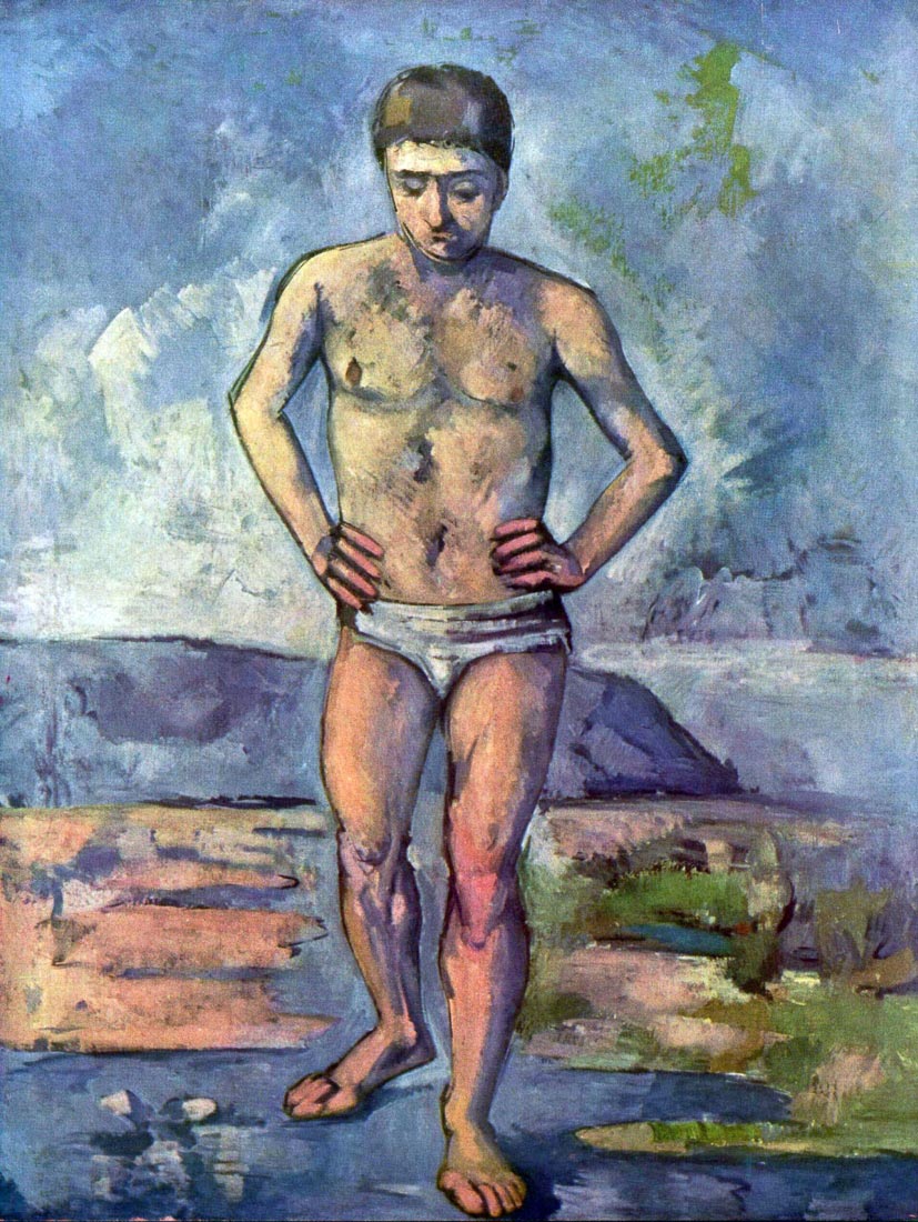 A Swimmer - Cezanne