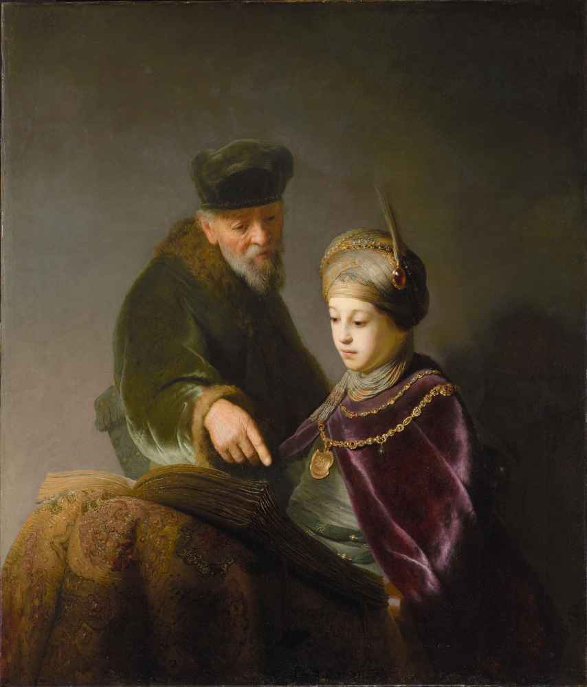 A Young Scholar and his Tutor - Rembrandt Harmenszoon van Rĳn