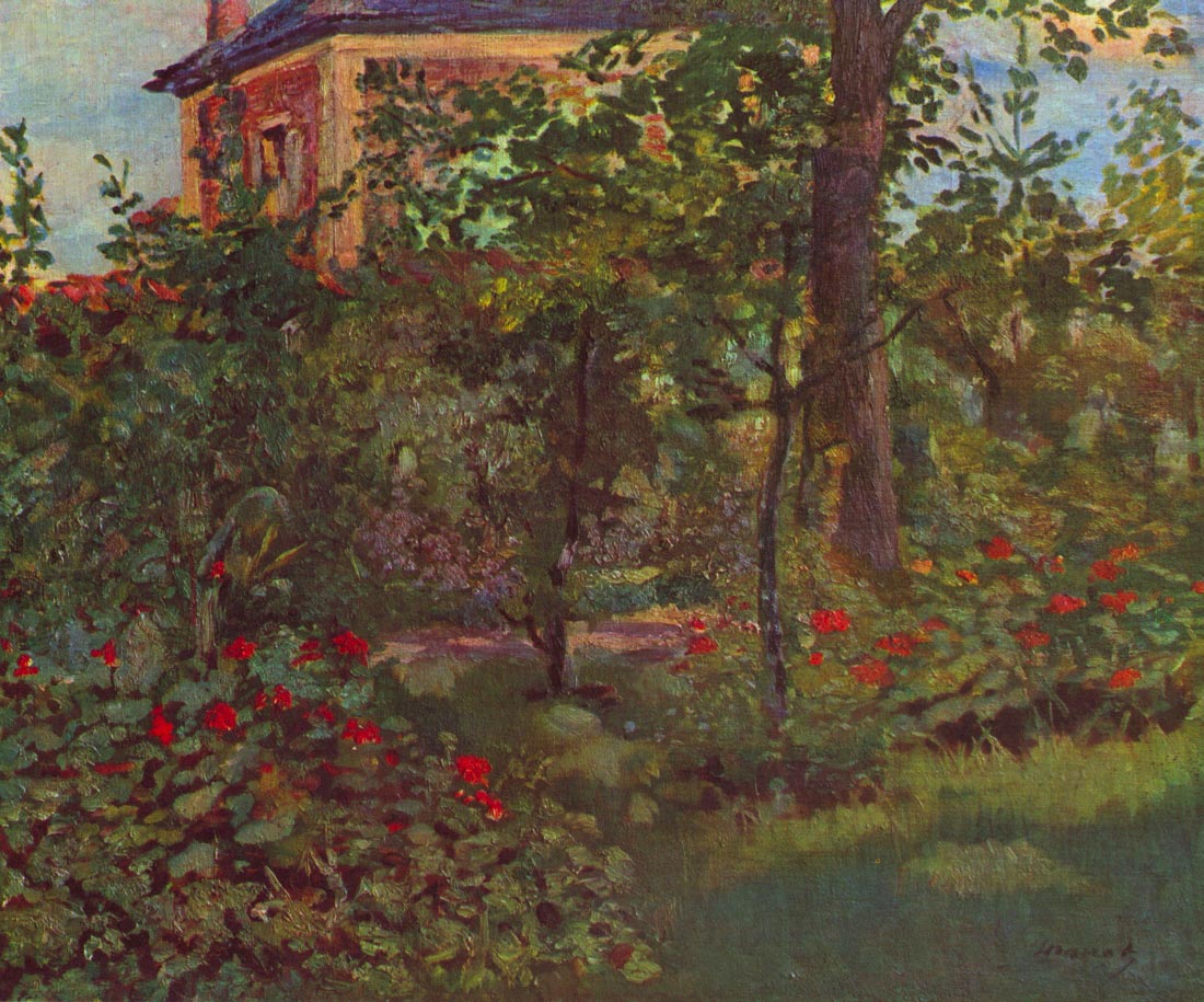 A corner in the garden of Bellevue - Manet