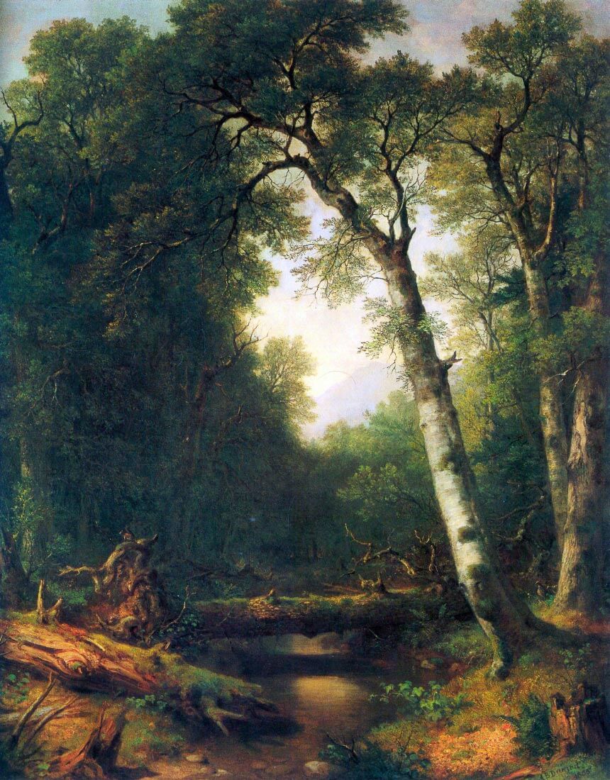 A creek in the woods - Asher Brown Durand