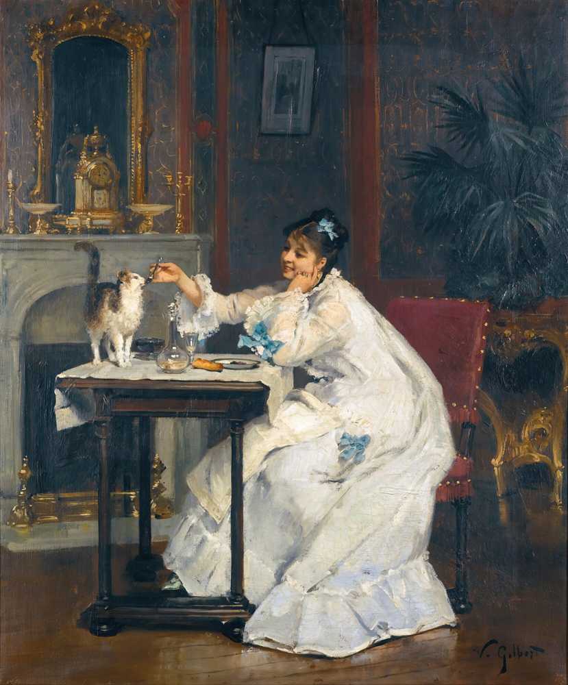 A meal for two - Victor Gabriel Gilbert