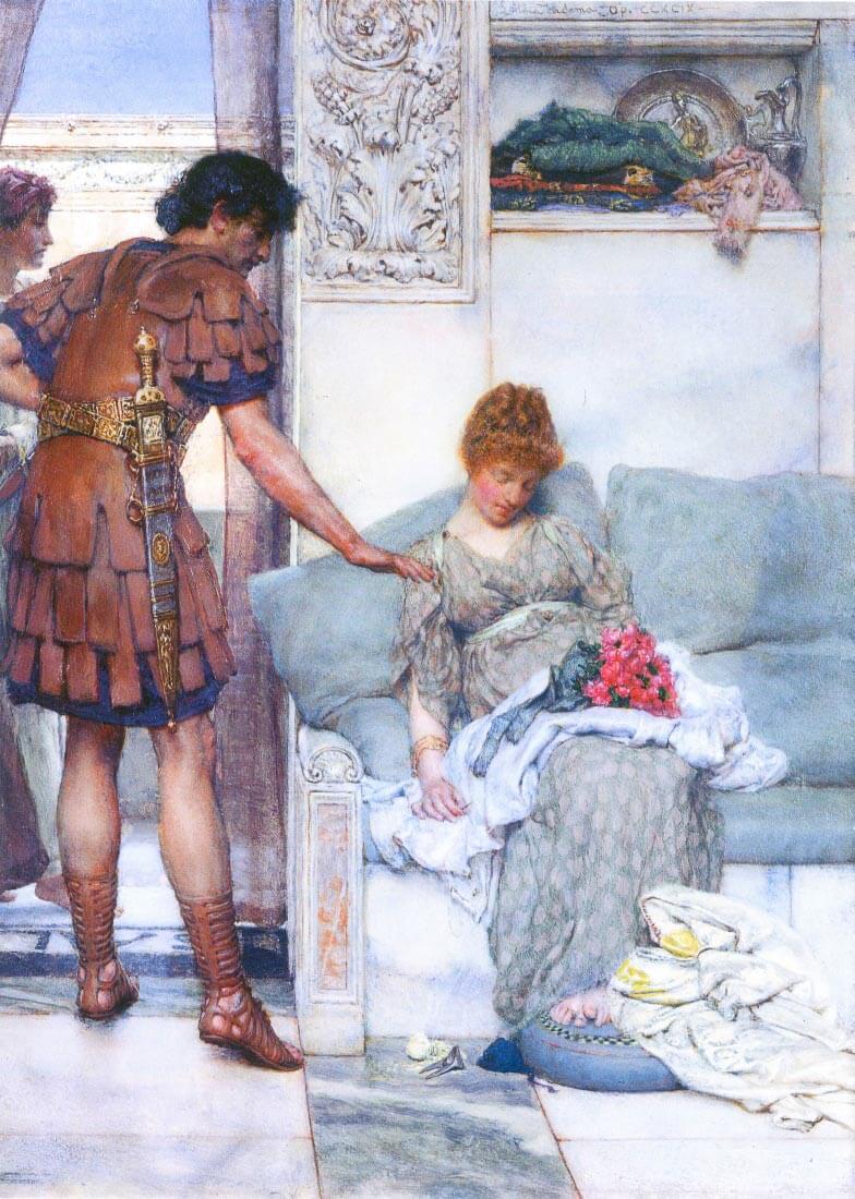 A quiet greeting - Alma-Tadema