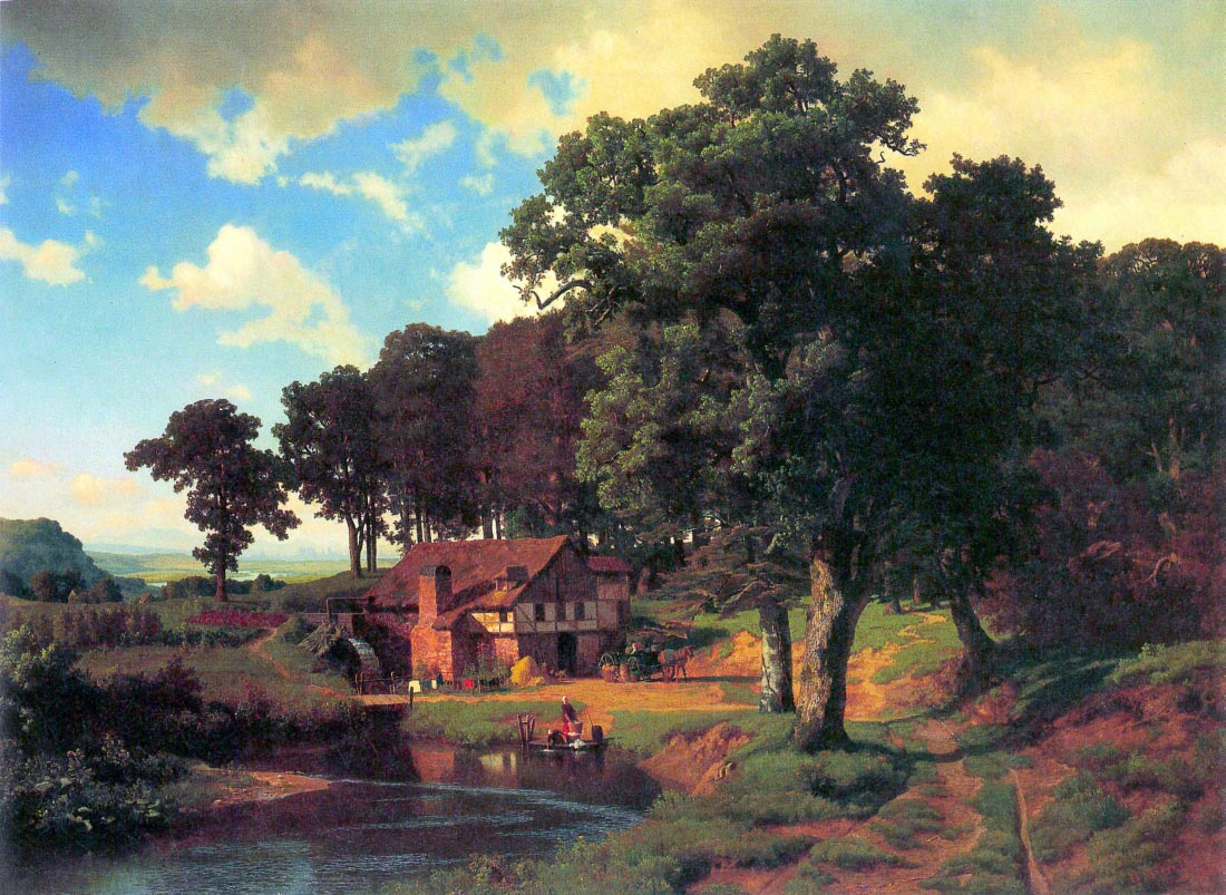 A rustic mill - Bierstadt