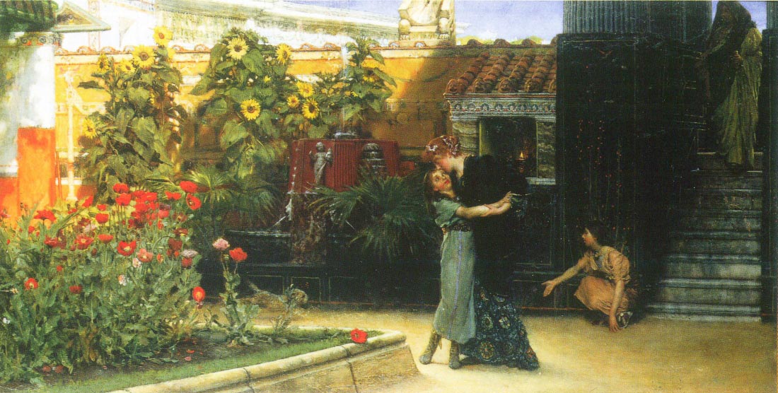 A warm welcome - Alma-Tadema