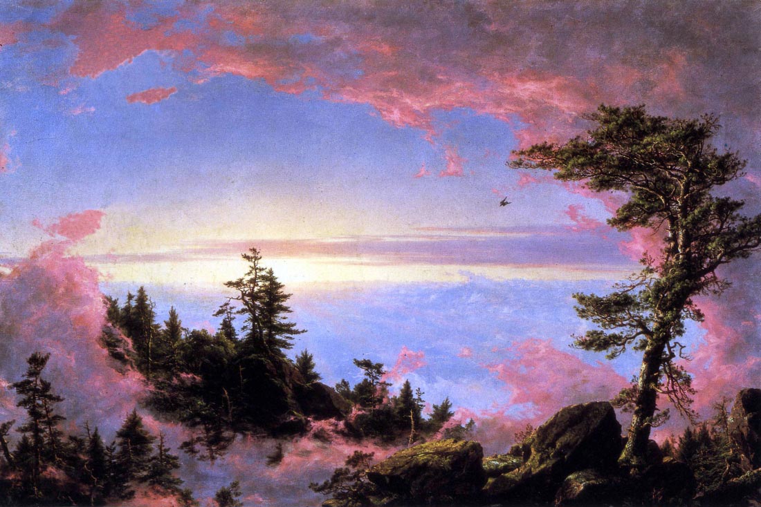 Above the clouds at sunrise - Frederick Edwin Church