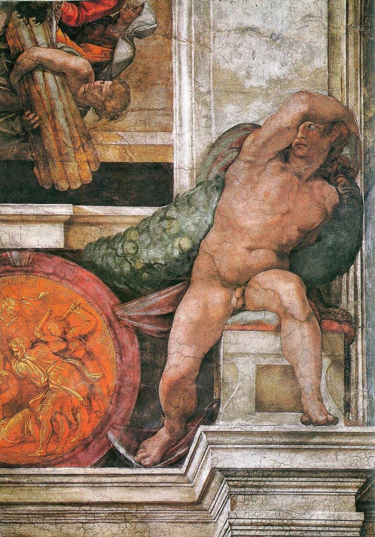 Above the prophet Jessaja - Michelangelo