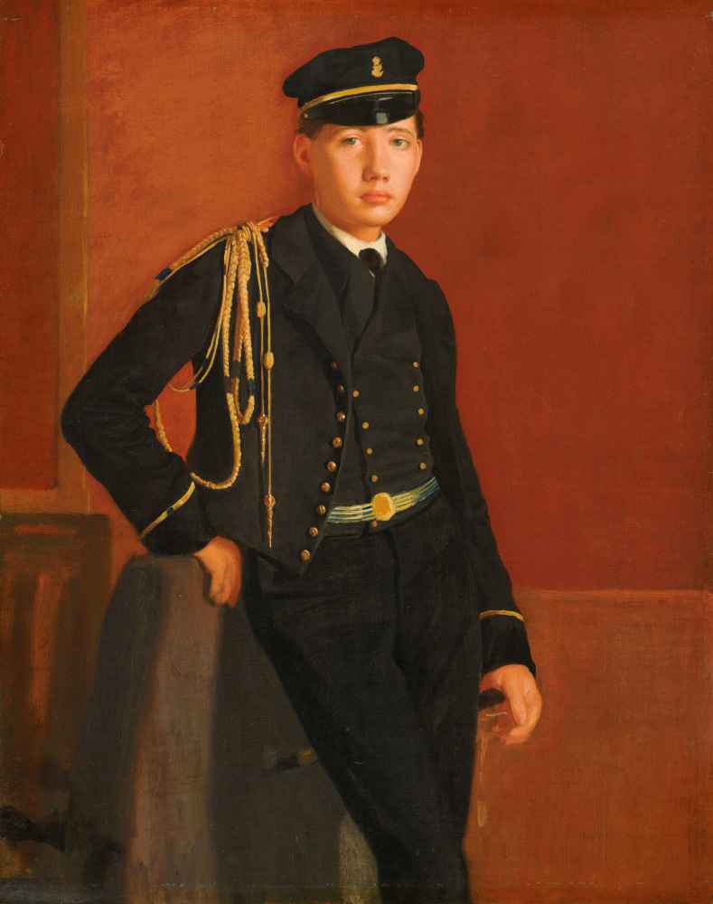 Achille De Gas in the Uniform of a Cadet - Edgar Degas