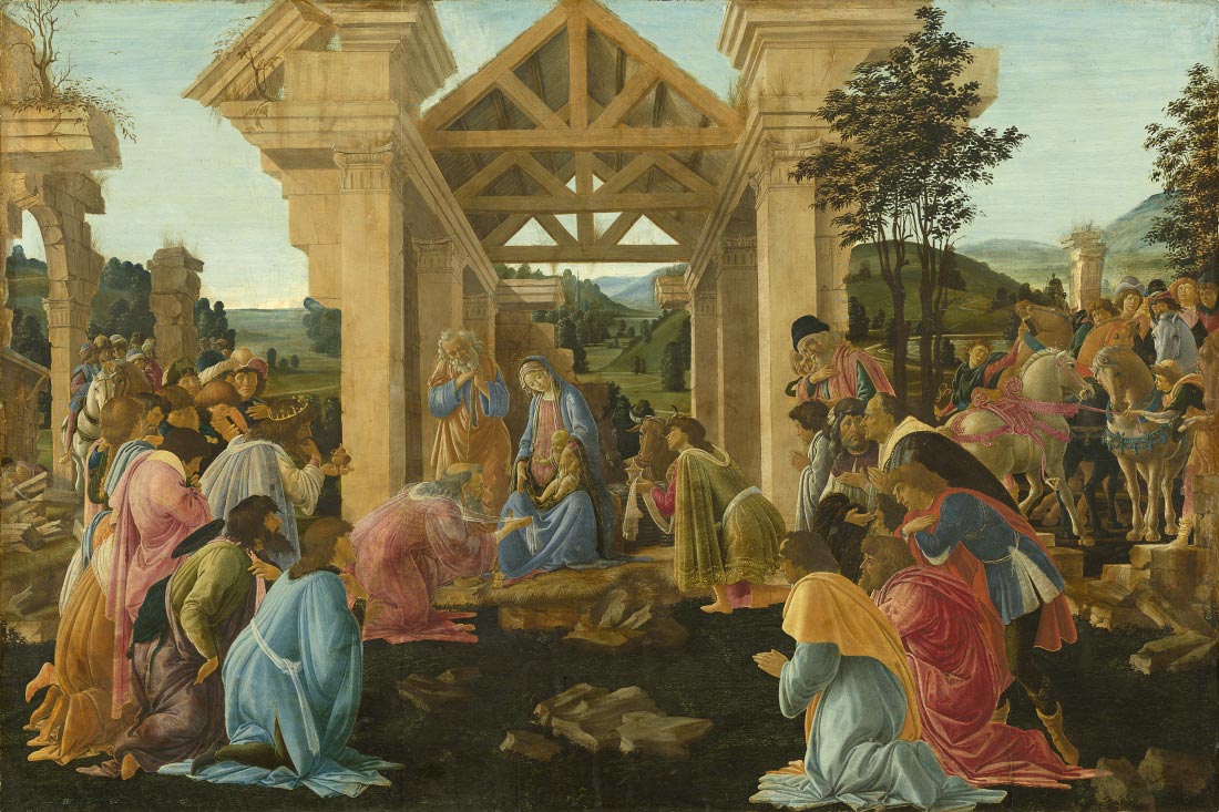 Adoration of the Magi (Washington) - Botticelli
