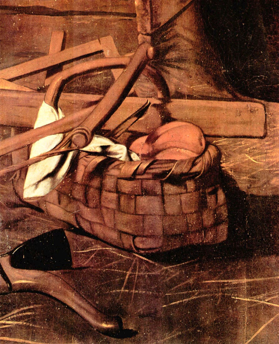 Adoration of the Shepherds detail - Caravaggio