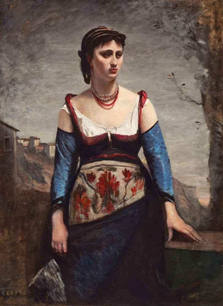 Agostina - Jean Baptiste Camille Corot
