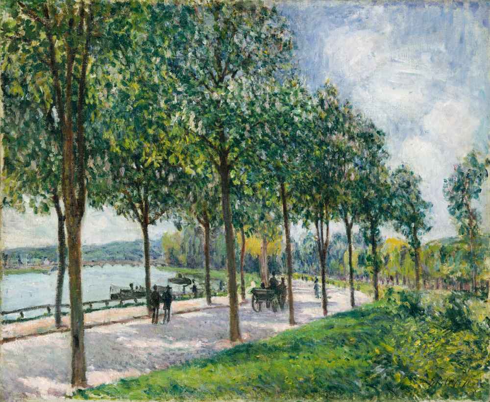 Allee of Chestnut Trees - Alfred Sisley