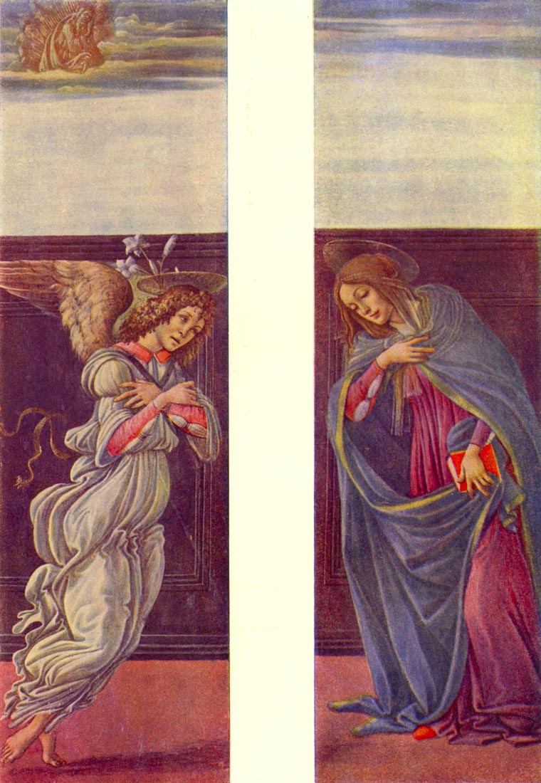 Altar of the youngest - Annunciation - Botticelli