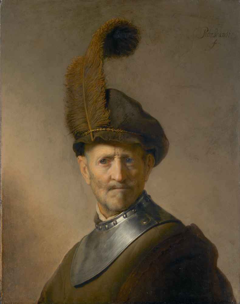 An Old Man in Military Costume - Rembrandt Harmenszoon van Rĳn