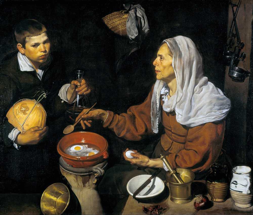 An Old Woman Cooking Eggs - Diego Velázquez