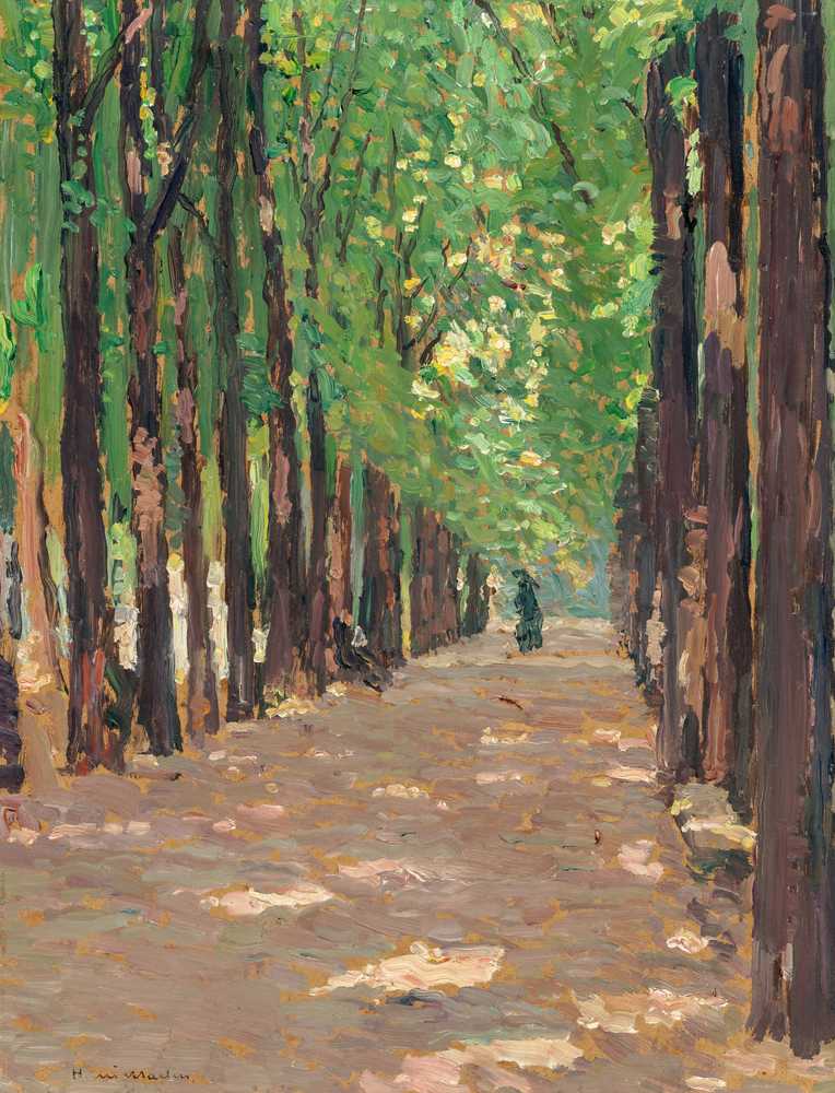 An alley in the Park of the Palace of Versailles - Henri-Jean Guillaume Martin