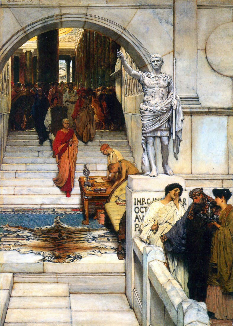 An audience with Agrippa - Alma-Tadema