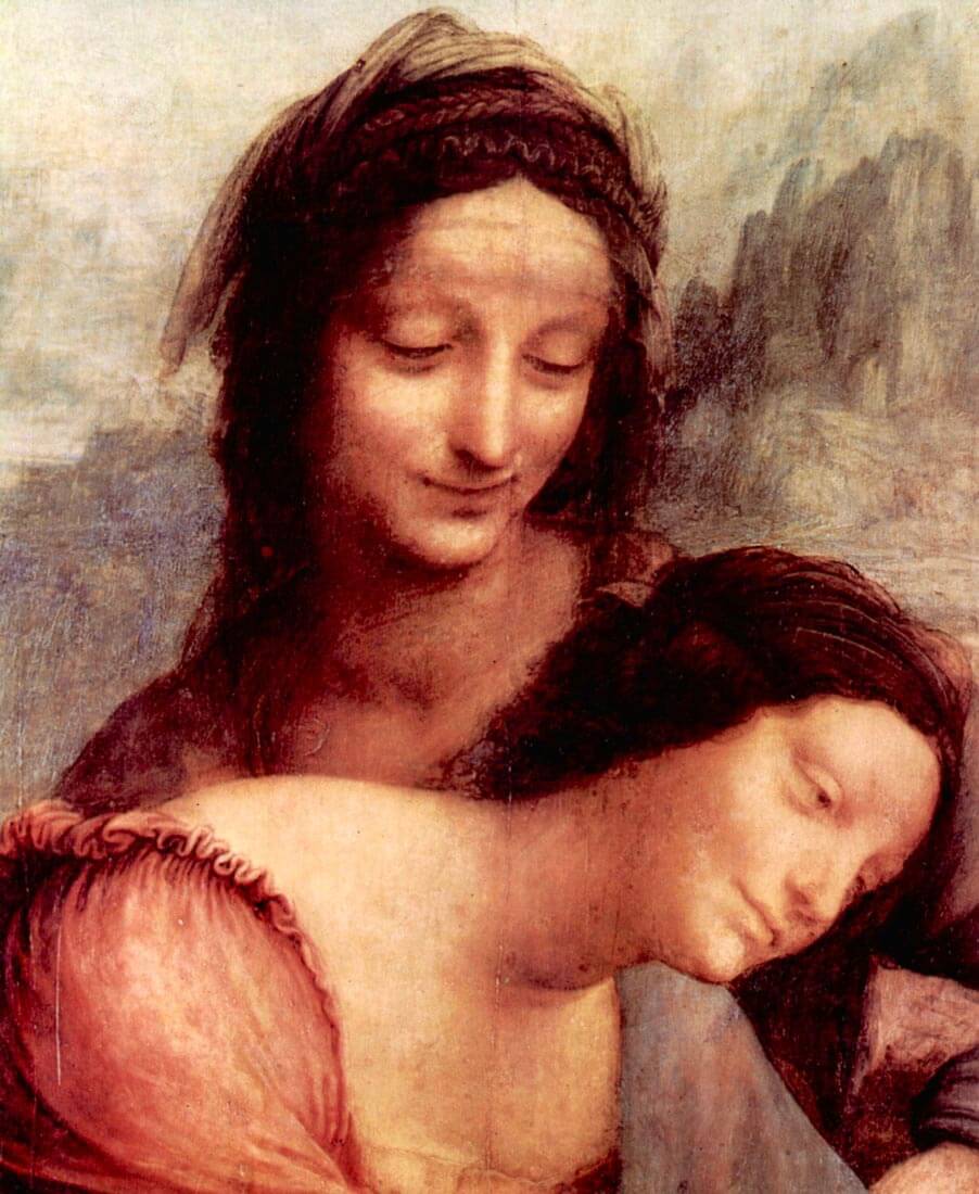 Anna Selbdritt detail - Da Vinci