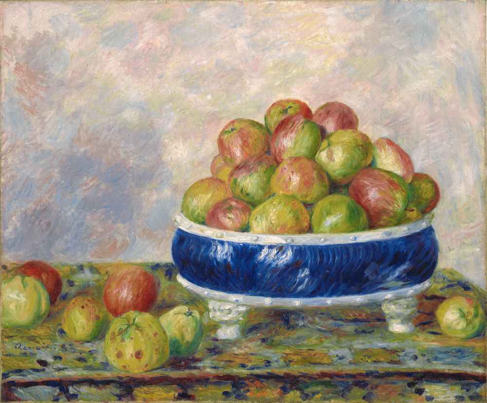 Apples in a Dish - Auguste Renoir
