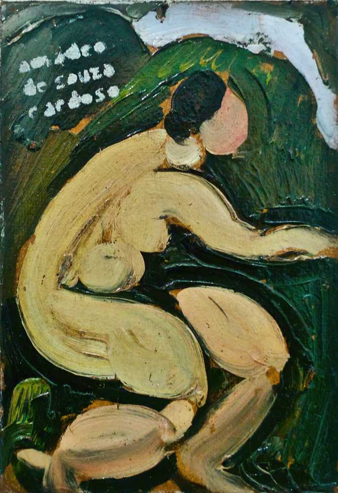 At Fresh Air Nude (c.1914) - Amadeo de Souza-Cardoso