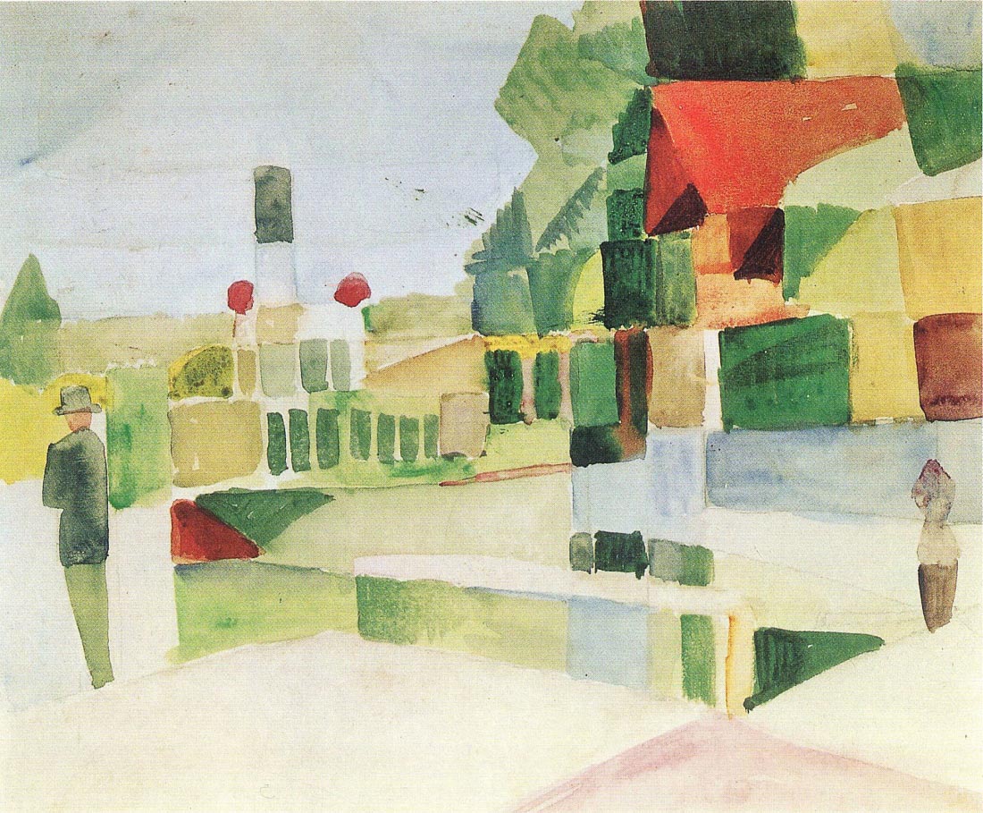 At the ships - August Macke