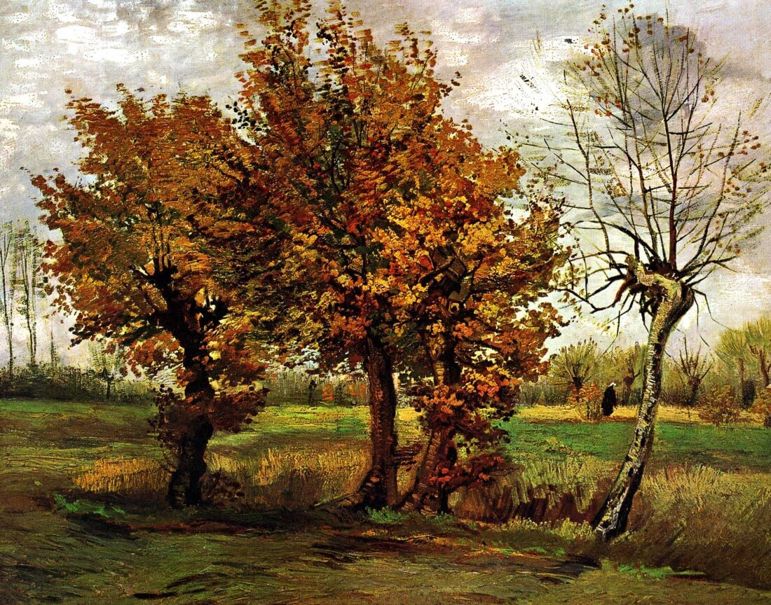 Autumn Landscape with Four Trees - Van Gogh