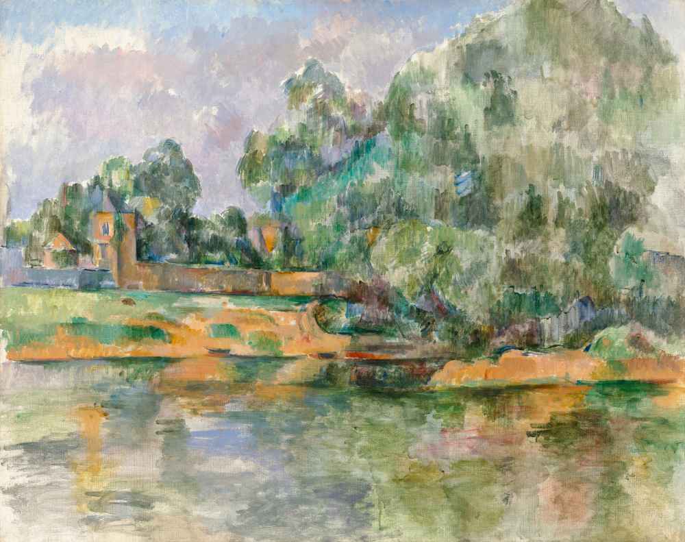 Banks of the Seine at Medan - Paul Cezanne