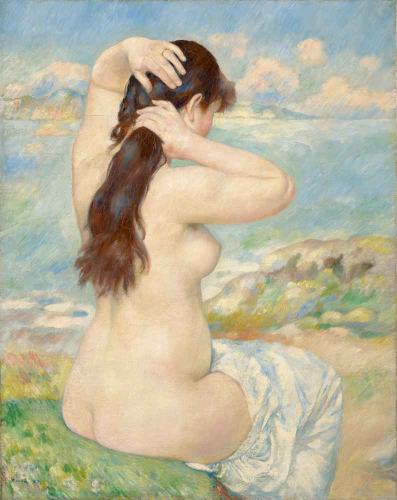 Bather Arranging Her Hair 2 - Auguste Renoir