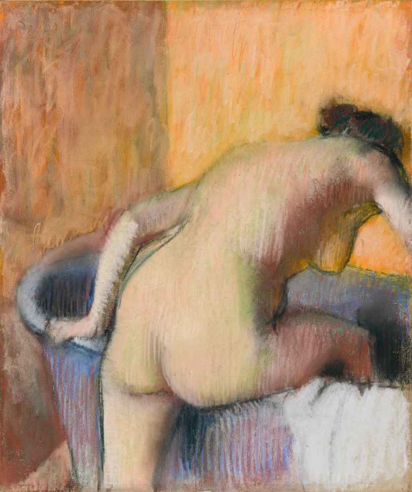 Bather Stepping into a Tub - Edgar Degas