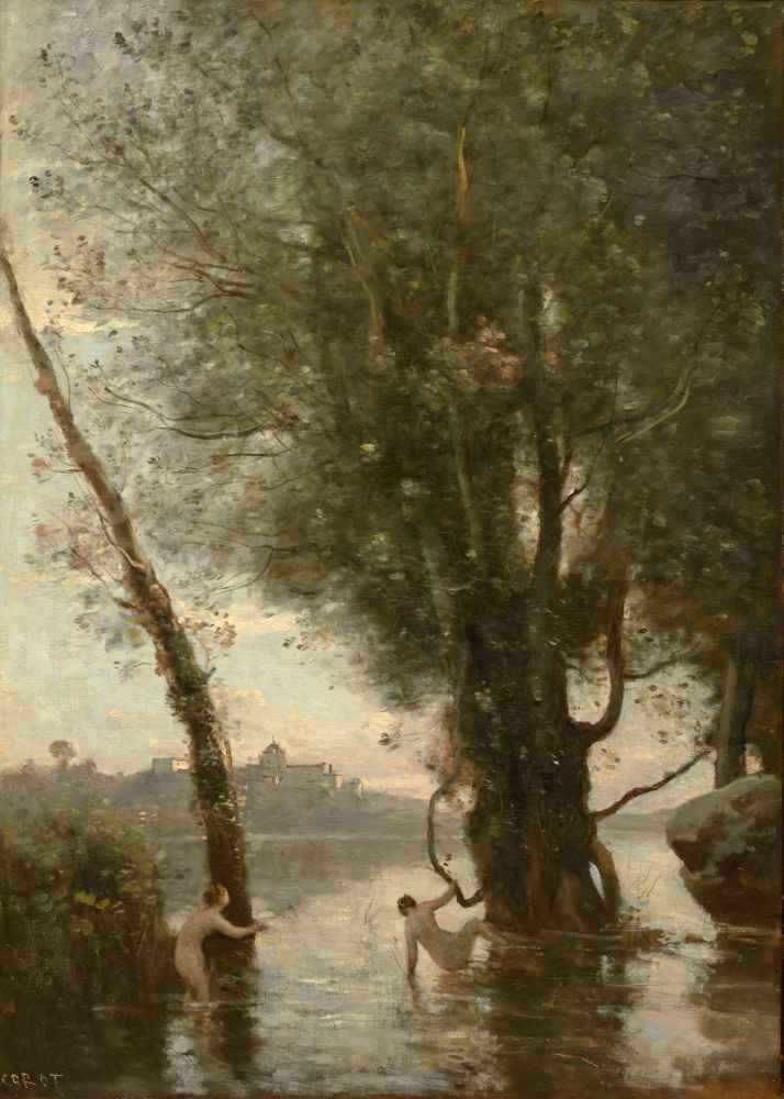 Bathers of the Borromean Isles - Jean Baptiste Camille Corot