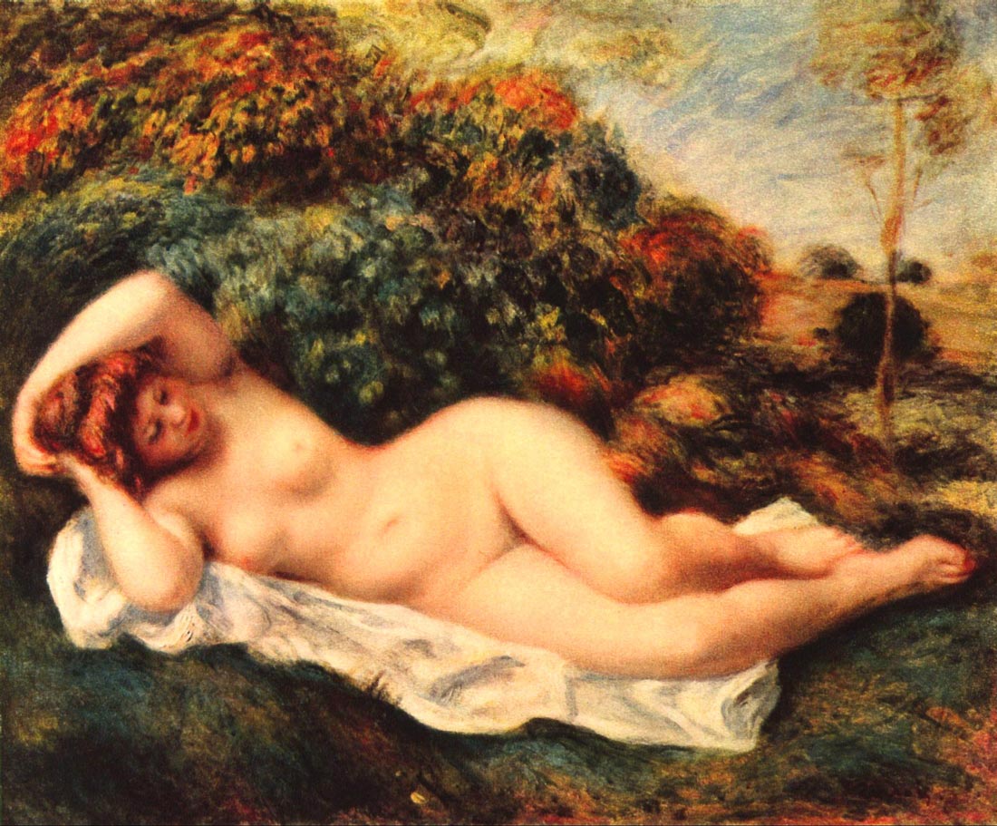 Bathing sleeping the baker - Renoir