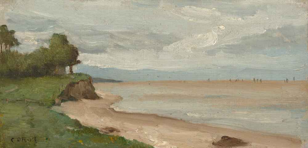Beach near Etretat - Jean Baptiste Camille Corot