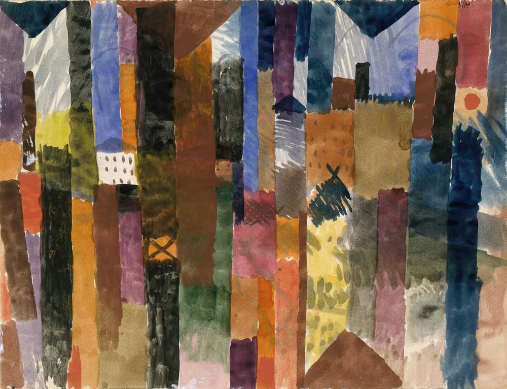 Before the Town (1915) - Paul Klee