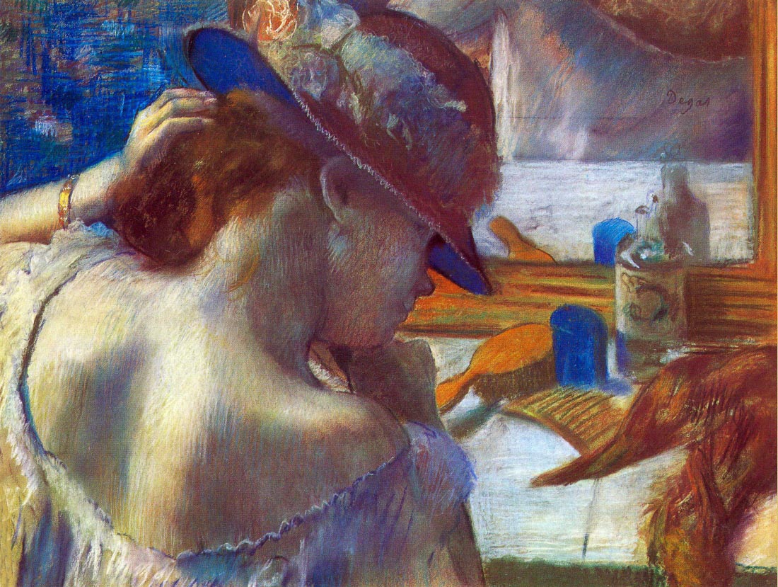 Before the mirror - Degas