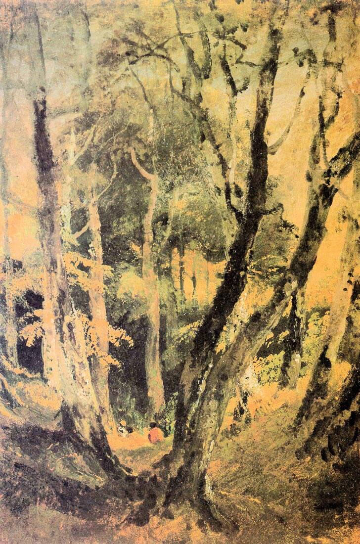 Birch woods with Gypsies - Joseph Mallord Turner