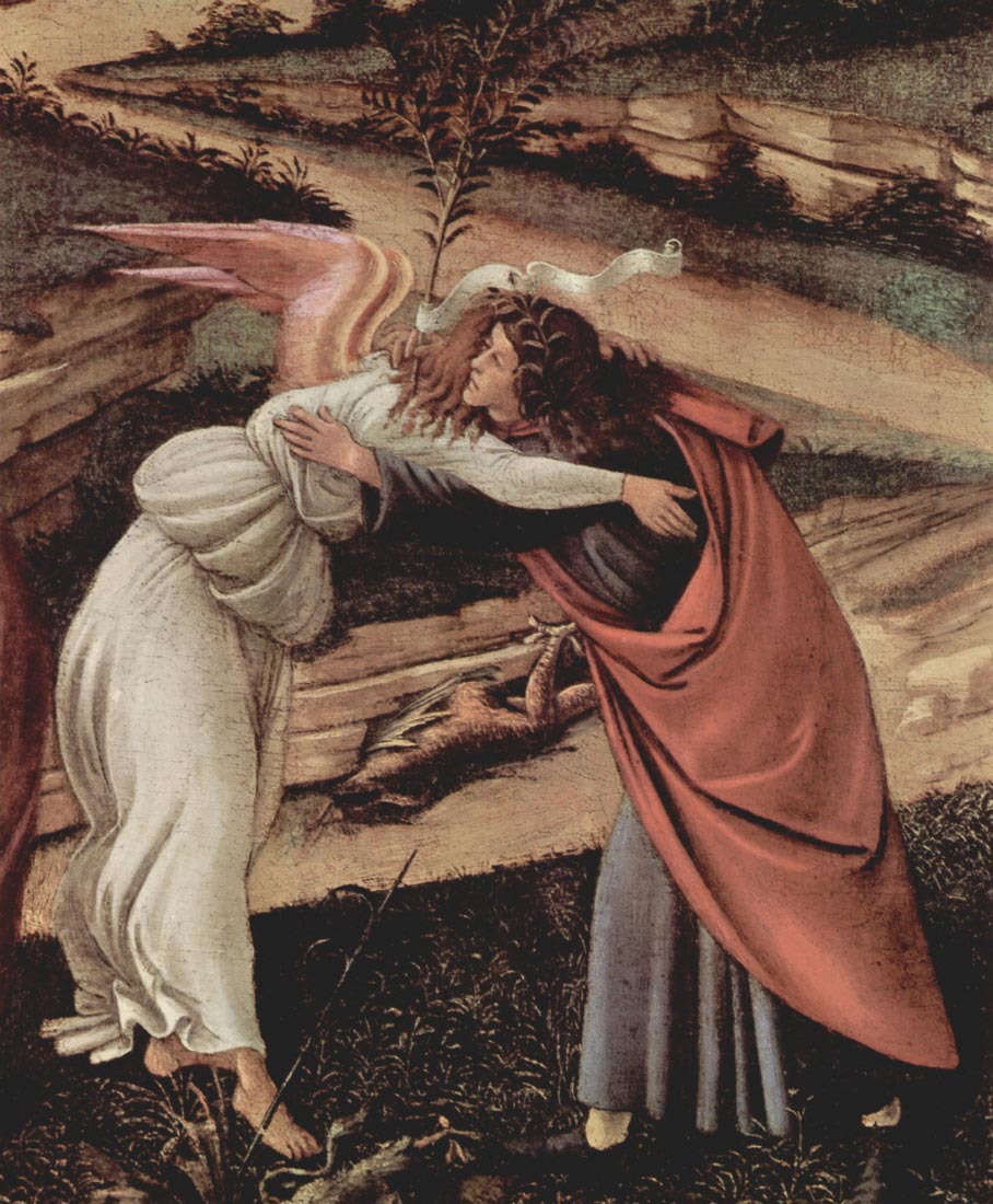 Birth of Christ (Mystic birth) Detail 2 - Botticelli