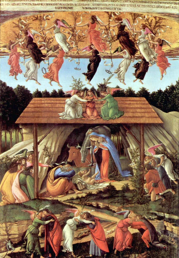 Birth of Christ (Mystic birth) - Botticelli