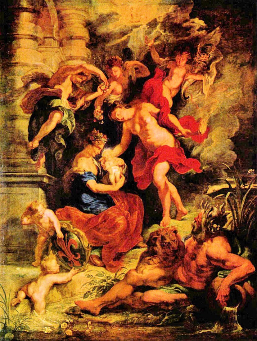 Birth of Maria de Medici - Rubens