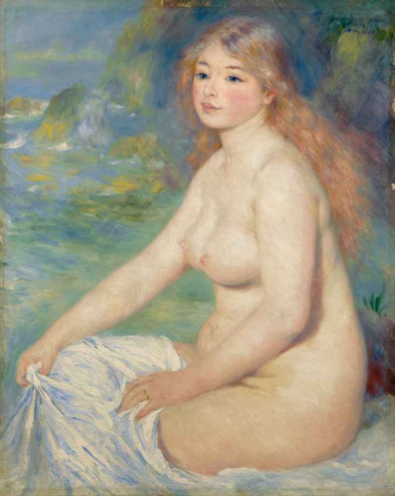 Blonde Bather - Auguste Renoir