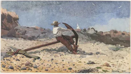 Boy with Anchor - Winslow Homer
