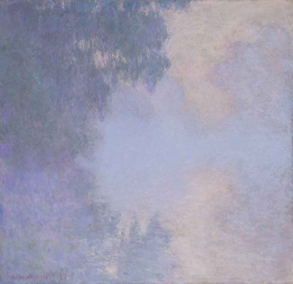 Branch of the Seine near Giverny (Mist) - Claude Monet