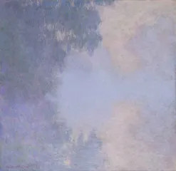 Branch of the Seine near Giverny (Mist) - Claude Monet