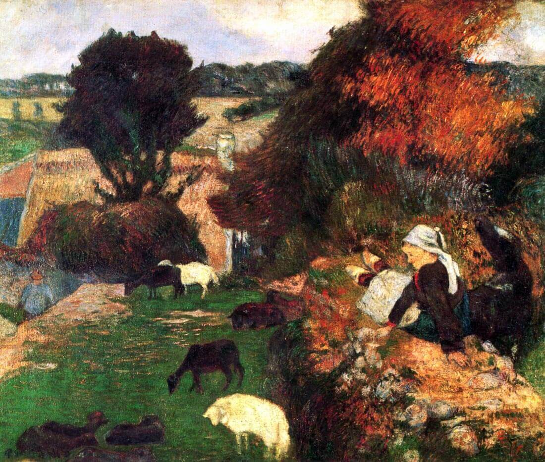 Breton Shepherds - Gauguin