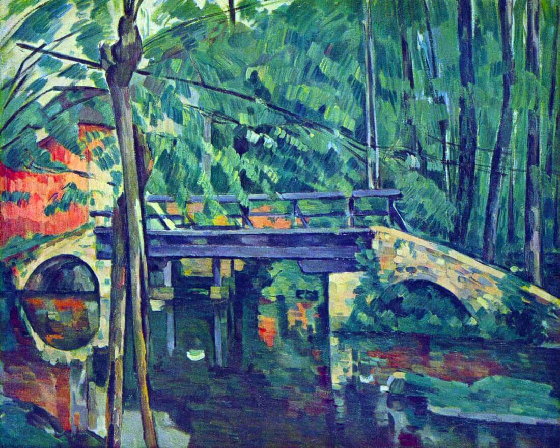Bridge in the forest - Cezanne