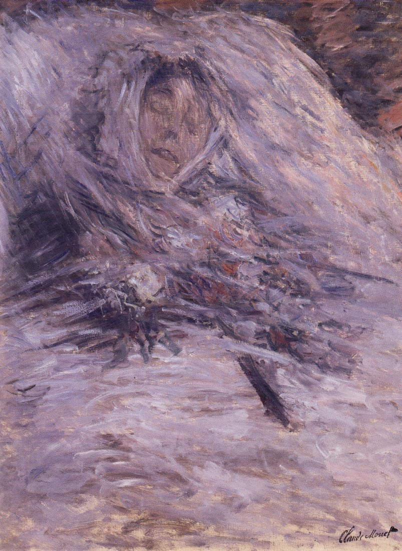 Camille Monet on her deathbed - Monet