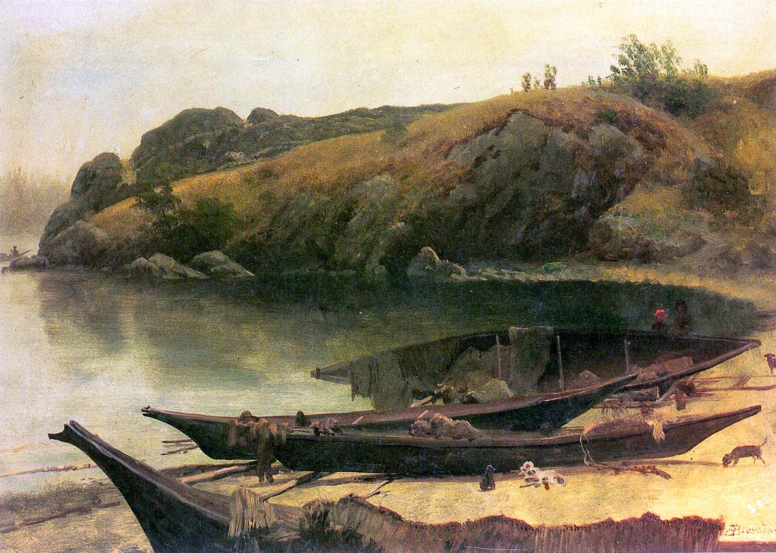 Canoes - Bierstadt