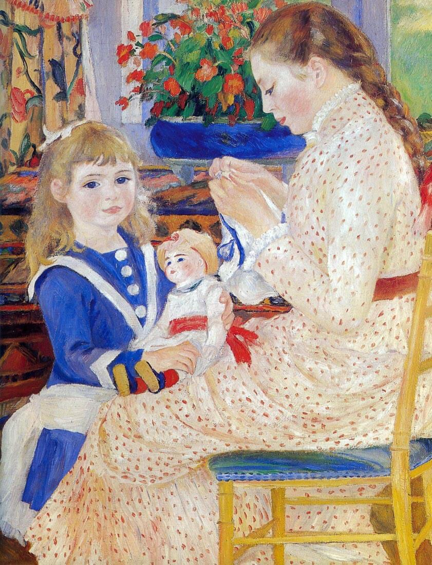 Children in the afternoon in Wargemont  (Detail) - Renoir